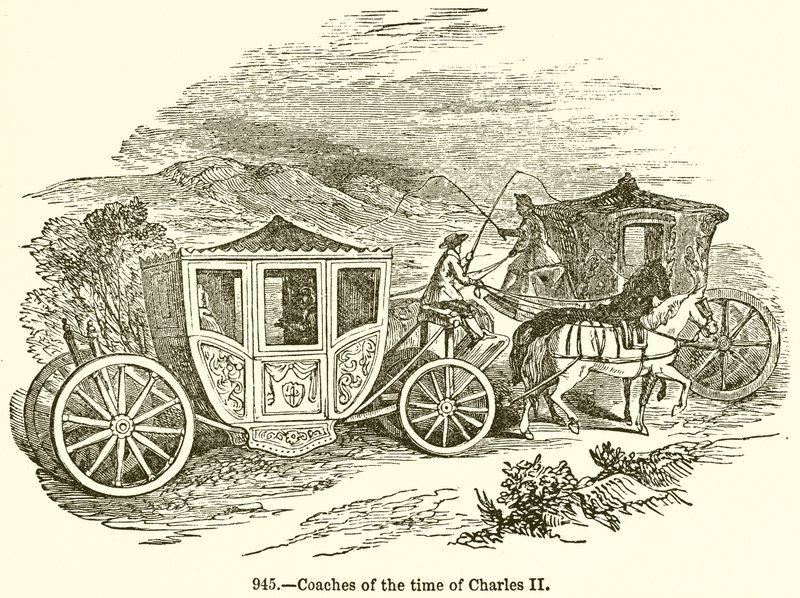 Carrosses du temps de Charles II - English School
