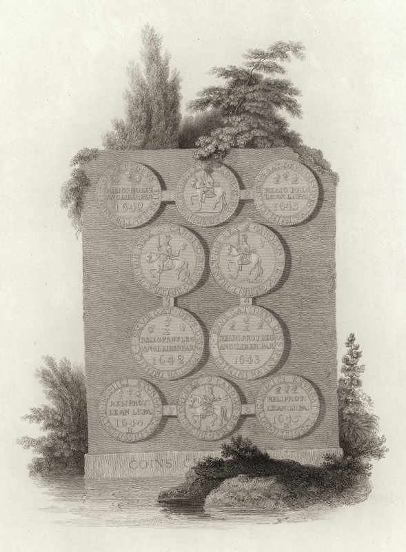 Pièces de monnaie du roi Charles I pendant la guerre civile anglaise - English School