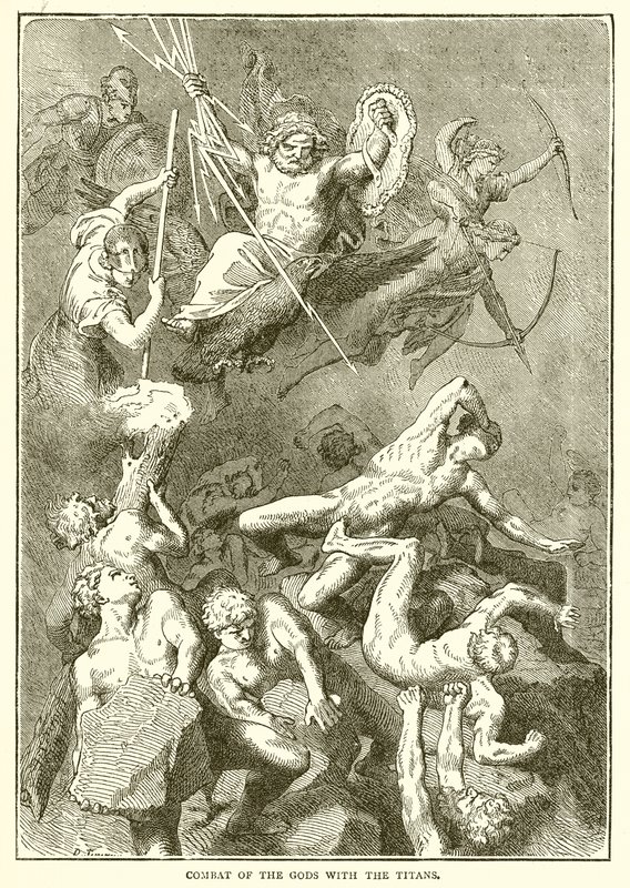 Combat des dieux avec les Titans - English School