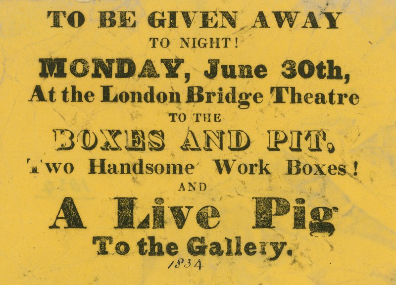Prix de concours à distribuer au London Bridge Theatre - English School