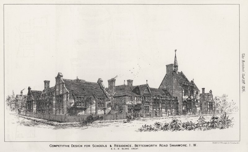 Conception compétitive pour écoles et résidence, Bettesworth Road, Swanwore, Île de Wight - English School