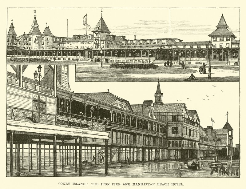 Coney Island, la jetée de fer et l