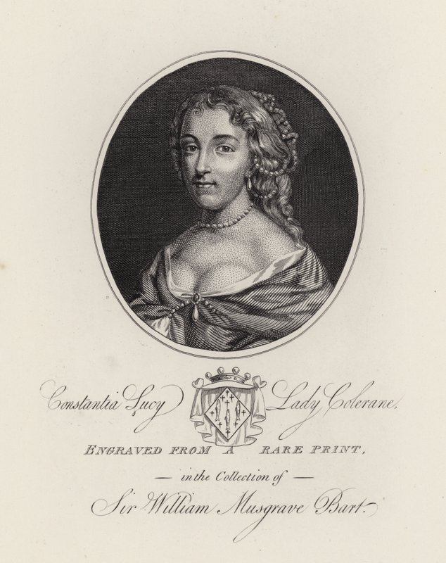 Constantia Lucy, Lady Colerane (gravure) - English School