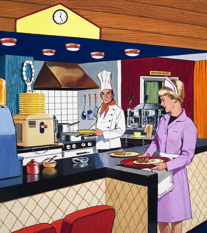 Cuisinier et serveuse - English School