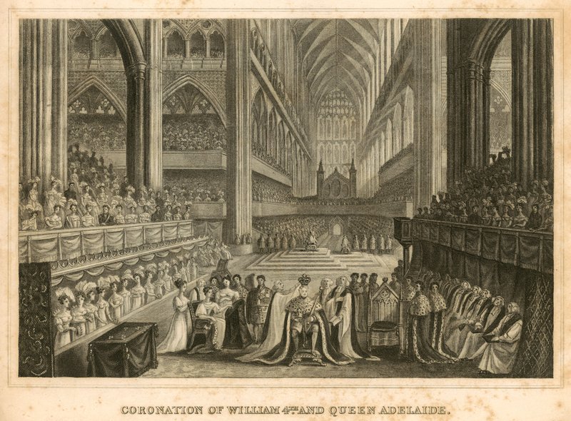 Couronnement du roi Guillaume IV et de la reine Adélaïde - English School