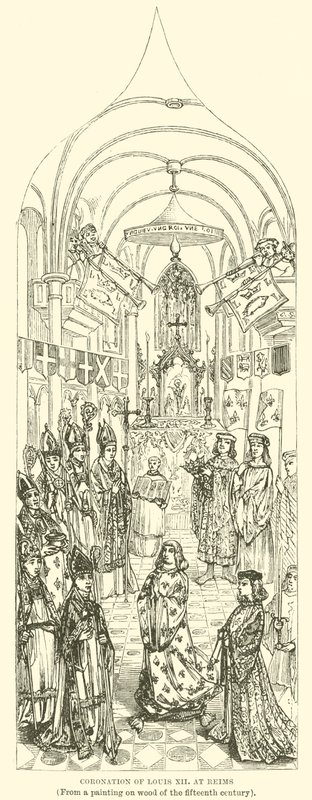 Couronnement de Louis XII à Reims - English School