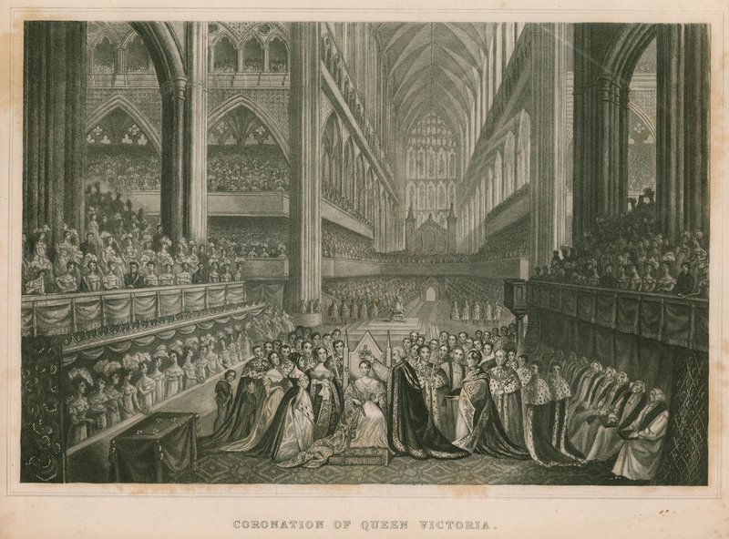 Couronnement de la reine Victoria - English School
