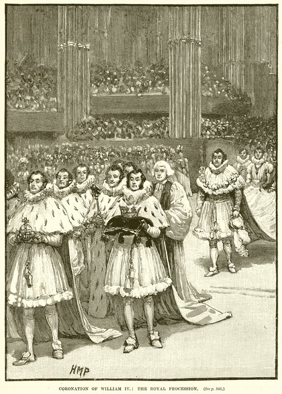 Couronnement de Guillaume IV : La procession royale - English School