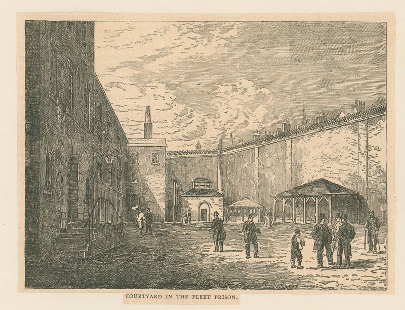 Cour de la prison de Fleet - English School