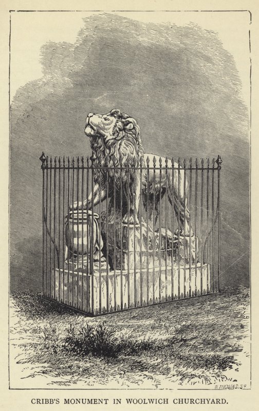 Monument de Cribb dans le cimetière de Woolwich - English School
