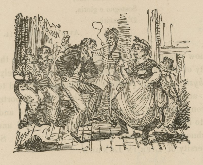 Danser dans une taverne londonienne - English School