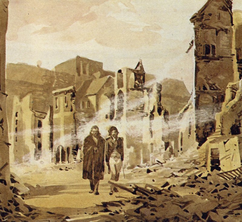 Darwin a été témoin du grand tremblement de terre qui a détruit la ville de Concepción - English School