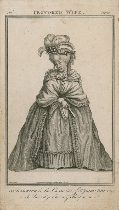 David Garrick dans le rôle de Sir John Brute - English School