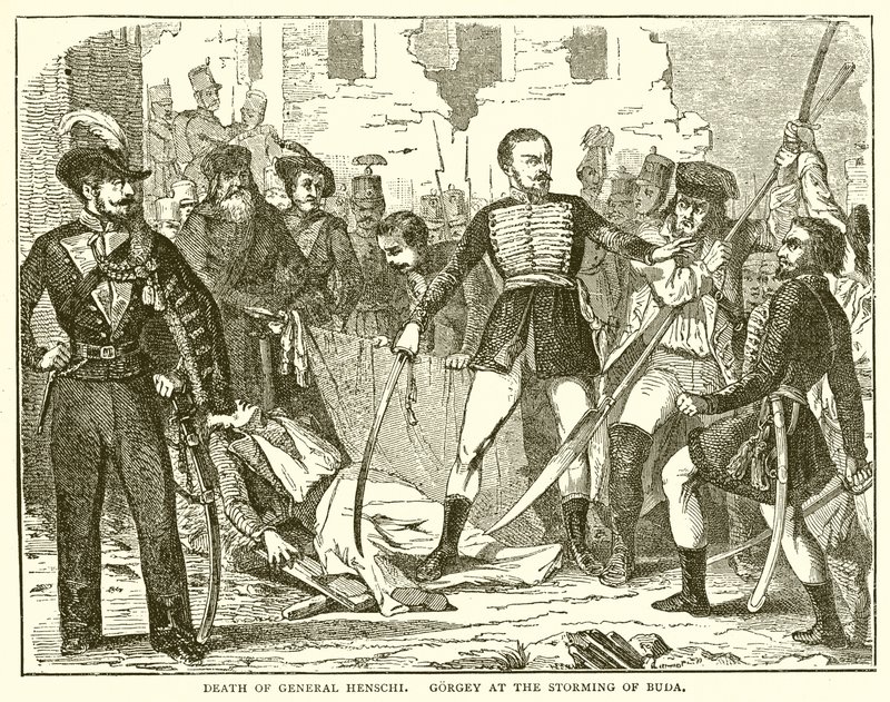 Mort du général Henschi. Gorgey à l