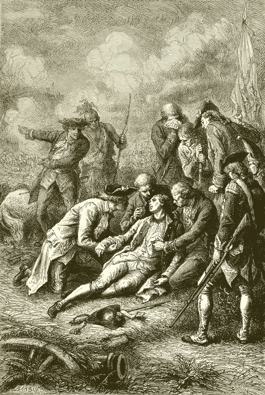 Mort du général James Wolfe - English School