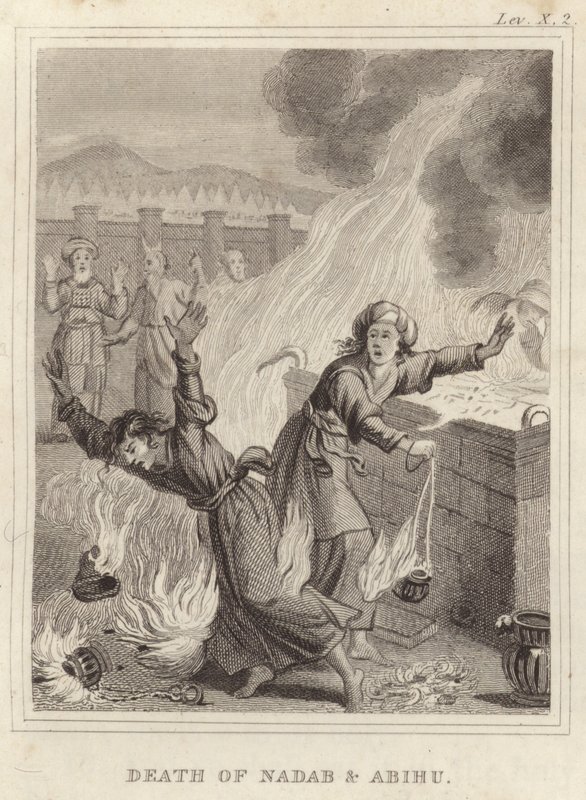 Mort de Nadab et Abihu - English School