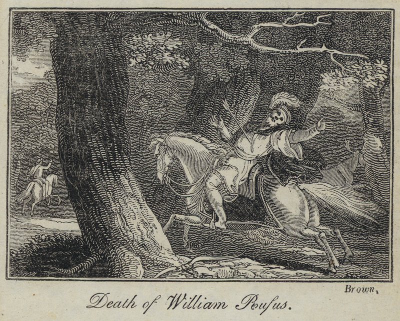 Mort de Guillaume le Roux (gravure) - English School