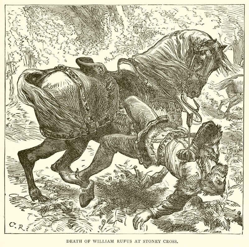 Mort de Guillaume le Roux à Stoney Cross - English School