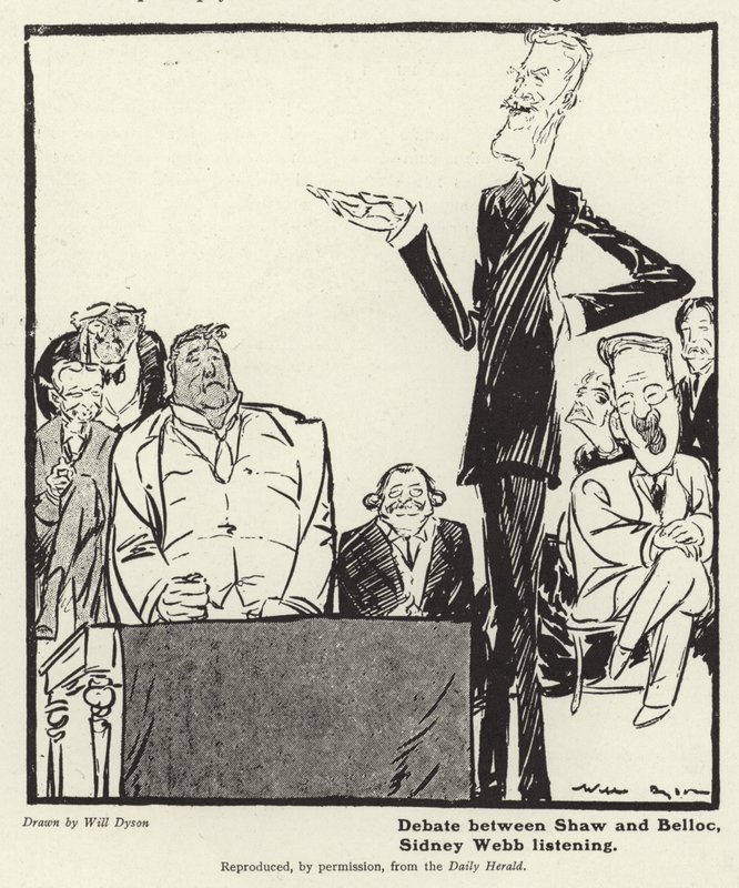 Débat entre George Bernard Shaw et Hillaire Belloc - English School