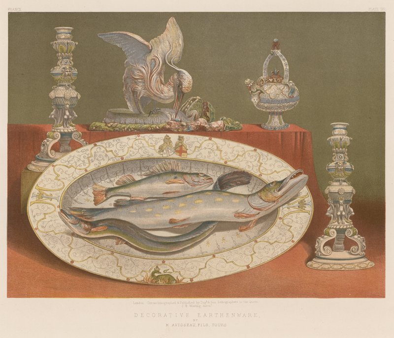 Faïence décorative par M Avisseau, Fils, Tours - English School