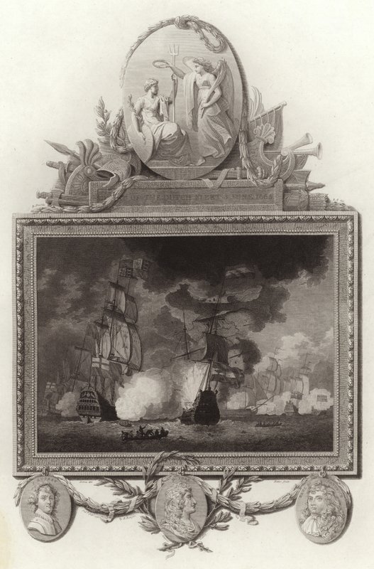 Défaite de la flotte hollandaise, 3 juin 1665 - English School