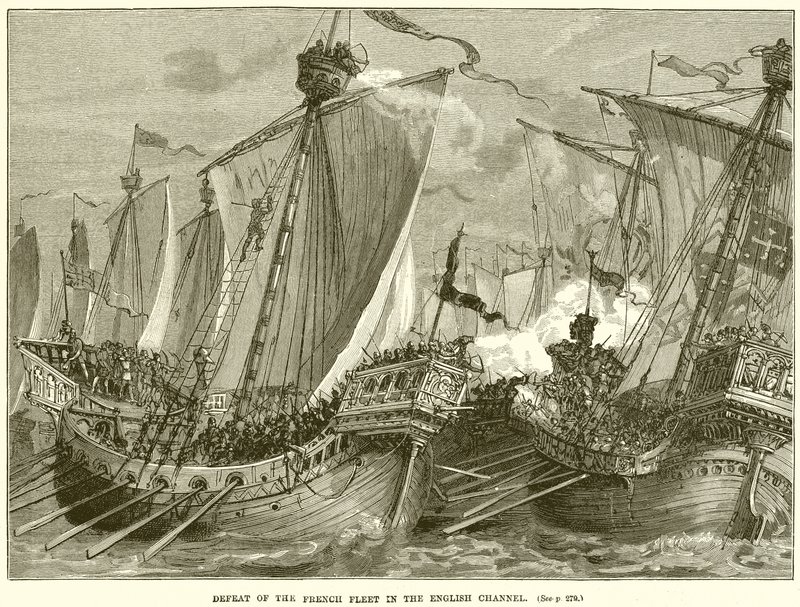 Défaite de la flotte française dans la Manche - English School
