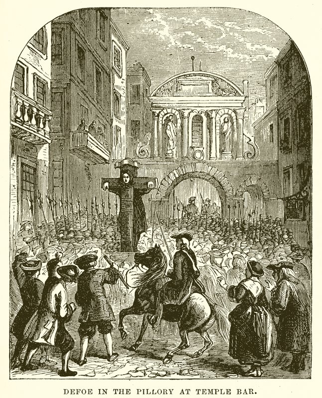 Defoe au Pilori à Temple Bar - English School