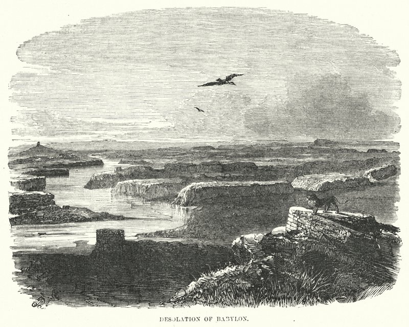 Désolation de Babylone (gravure) - English School