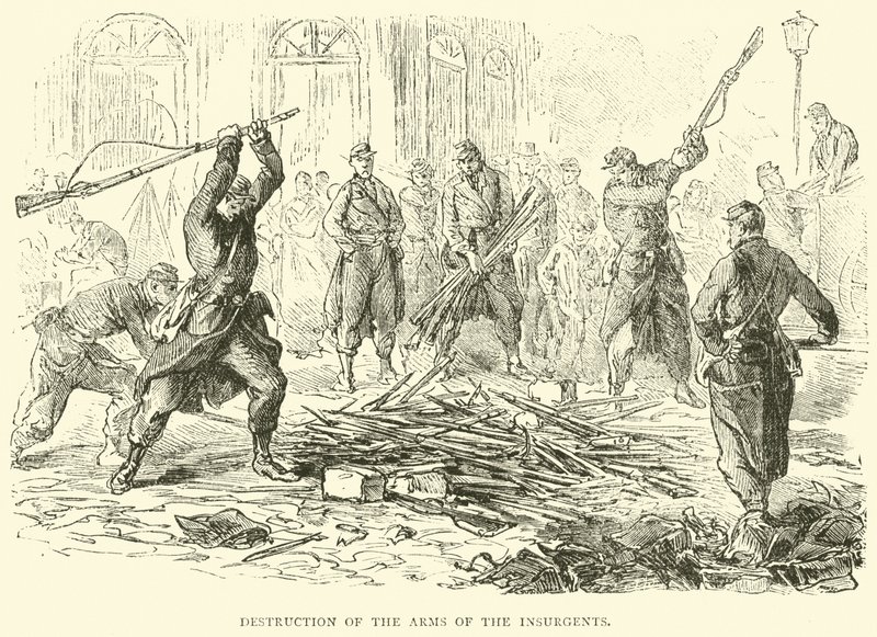 Destruction des armes des insurgés, avril 1871 - English School