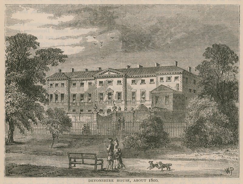 Devonshire House, Londres, vers 1800 - English School