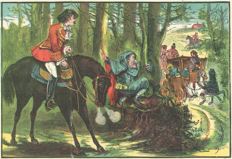 Dick Turpin et le Nain Bleu empêchent un crime cruel - English School
