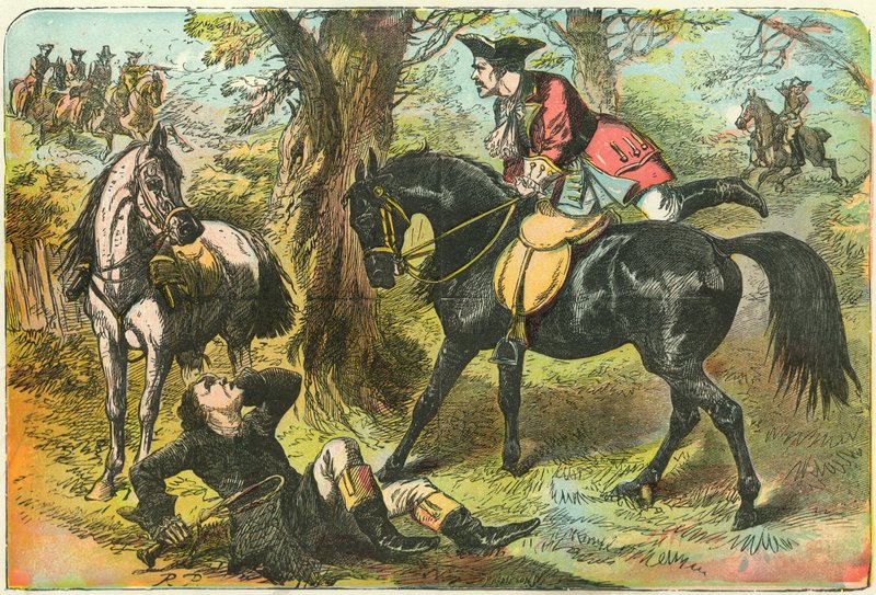 Dick Turpin prend possession de Black Bess - English School