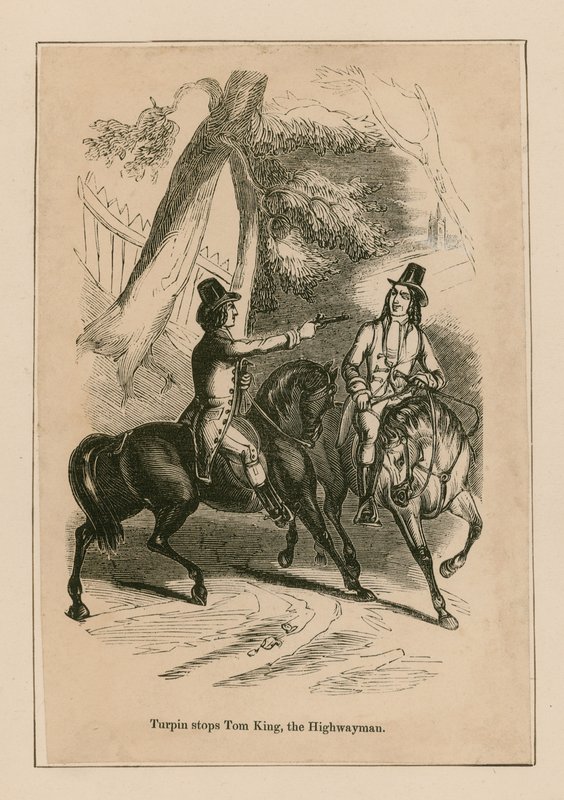Dick Turpin arrête Tom King, le bandit de grand chemin - English School