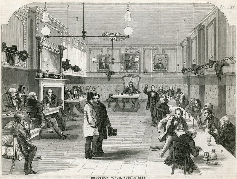 Forum de discussion, Fleet Street, Londres - English School