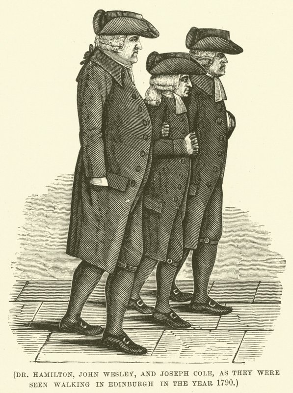 Dr Hamilton, John Wesley et Joseph Cole, lors d