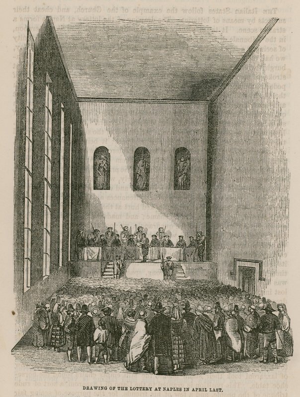 Tirage de la loterie à Naples en avril dernier - English School