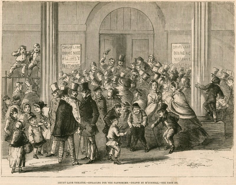 Théâtre de Drury Lane, Londres - engagement pour la pantomime - English School