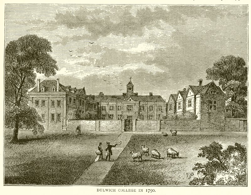 Collège de Dulwich en 1790 - English School