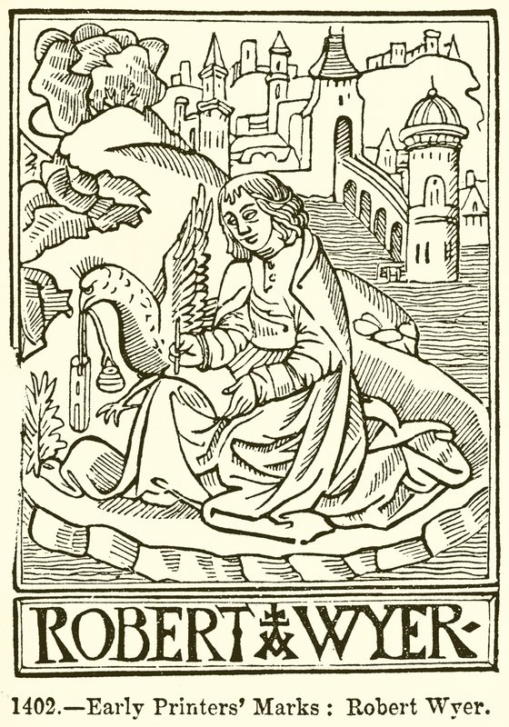Marques des premiers imprimeurs : Robert Wyer - English School