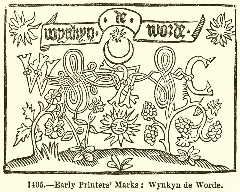 Marques des premiers imprimeurs : Wynkyn de Worde - English School