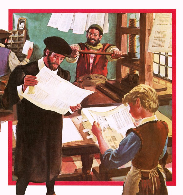 Première presse à imprimer - English School