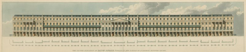 Eaton Square, Pimlico, dans la paroisse de St George, Hanover Square, Londres - English School