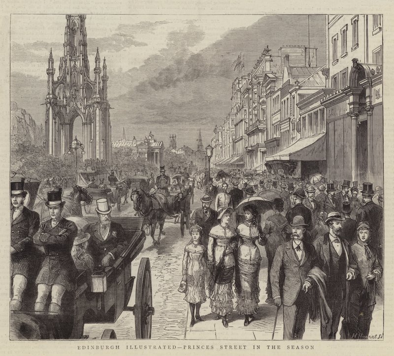Édimbourg Illustré, Princes Street en Saison - English School