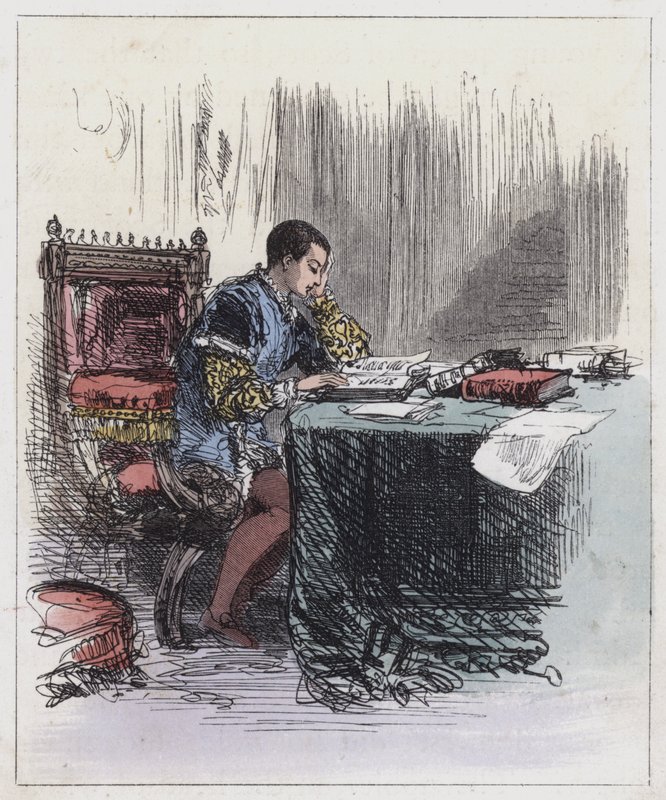 Édouard VI à ses études - English School
