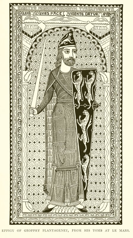 Effigie de Geoffroy Plantagenêt, de son tombeau au Mans - English School