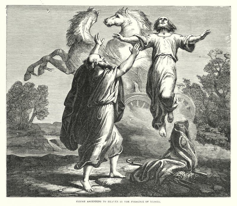 Élie montant au ciel en présence d