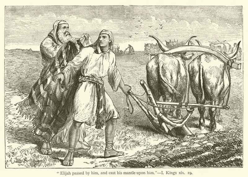 "Élie passa près de lui, et jeta son manteau sur lui", I, Rois, xix - English School