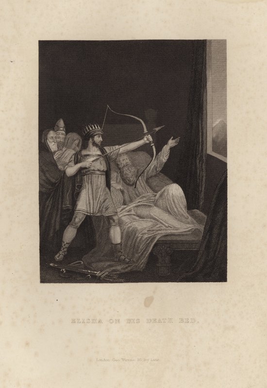 Élisée sur son lit de mort - English School