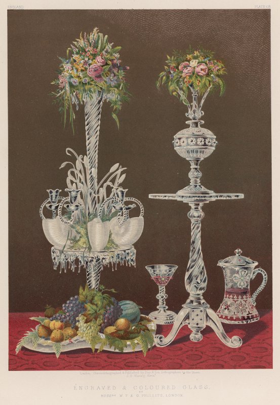 Verre gravé et coloré - English School