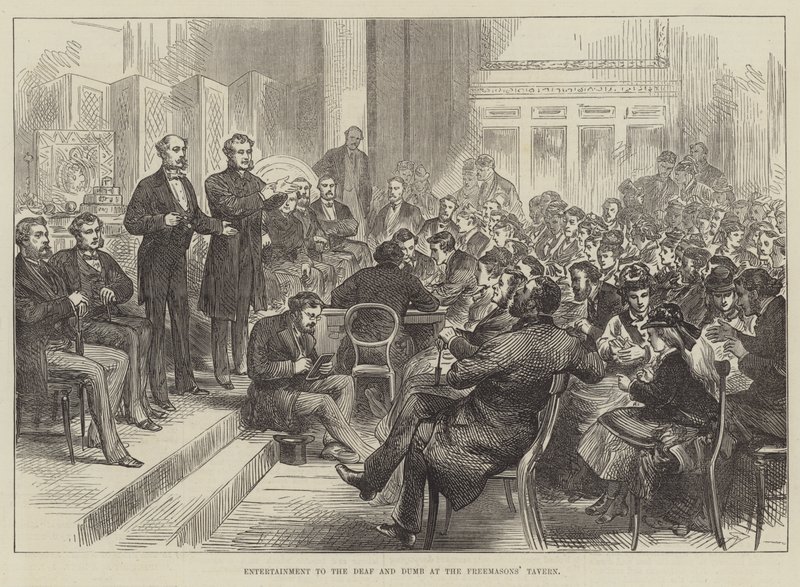 Divertissement pour les sourds et muets à la taverne des francs-maçons - English School